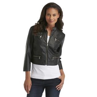 Route 66   Womens Faux Leather Jacket