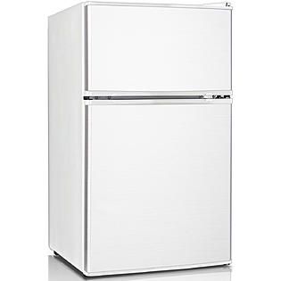Keystone  3.1 Cu. Ft. Compact 2 Door Refrigerator/Freezer   White