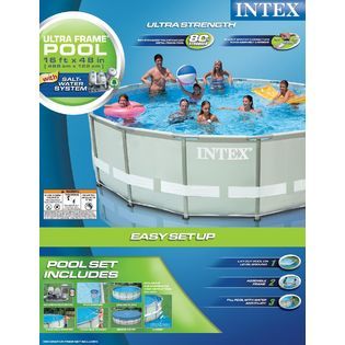 Intex  16 x 48 Ultra Frame Pool with Saltwater System
