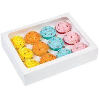 Wilton 12 Cavity Mini Cupcake Boxes, White 3 ct. 415 1696