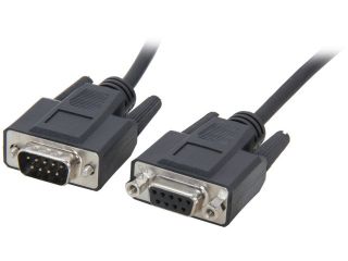 C2G Model 52030 6 ft. DB9 M/F Extension Cable   Black