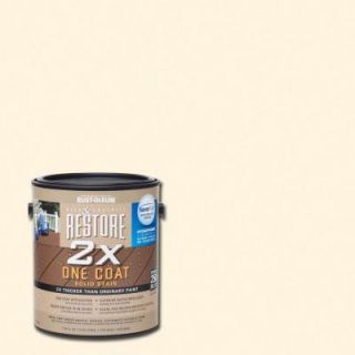 Rust Oleum Restore 1 gal. 2X Canvas Solid Deck Stain with NeverWet 291350