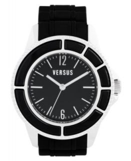 Versus by Versace Watch, Unisex Tokyo Black Rubber Strap 42mm