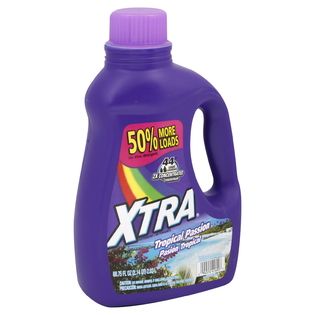Xtra Detergent, 2X Concentrated, Tropical Passion, 68.75 fl oz (2.14