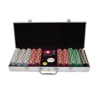 Trademark Poker 500 11.5 Gram DICE STRIPED Chips in ALUM Case