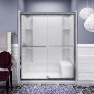 STERLING Finesse 59 5/8 in. x 70 1/16 in. Semi Framed Sliding Shower Door in Cirkette Silver 5475 59S G74