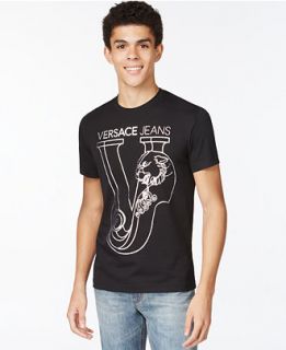 Versace Jeans Jersey Logo Graphic T Shirt   T Shirts   Men