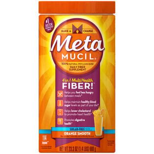 Metamucil Smooth Metamucil Psyllium Fiber Supplement by Meta Orange