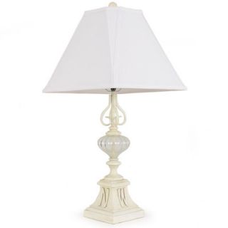 Hand Painted 32 H Table Lamp with Empire Shade by Island Way