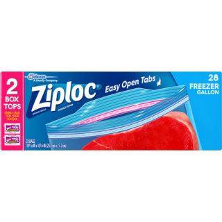 Ziploc Freezer Bags Gallon 28 count