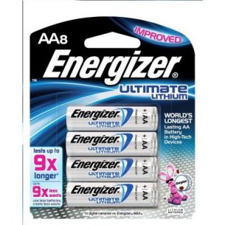 Energizer Ultimate Lithium AA Battery (8 Pack) L91SBP 8