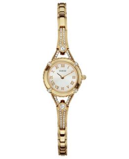 GUESS Watch, Womens Gold Tone Bracelet 22mm U0135L2   Watches