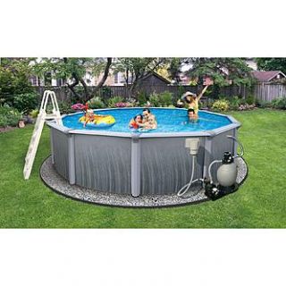 Blue Wave Martinique 15 ft Round 52 Deep 7 in Top Rail Swimming Pool