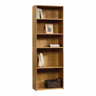 Sauder Beginnings 5 Shelf Wood Bookcase, Oak Finish   Home   Furniture