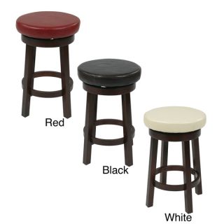 Office Star Products Round Leatherette Bar Stool   Shopping