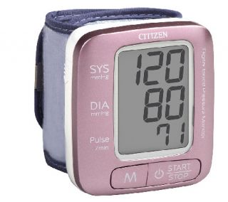 Citizen Wrist Blood Pressure Monitor —