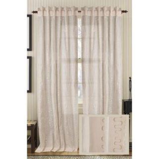 Fine Living Bleached Sand LUSTRE Cotton Org Rod Pocket Curtain   50 in.W x 84 in. L 174