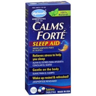 Hyland's Calms Forte Sleep Aid Tablets 100 Tablets (Pack of 2)