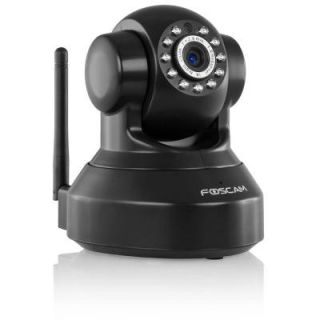 Foscam Plug and Play Black Indoor Wireless IP Camera 1.0 Megapixel 720p H.264 Pan/Tilt FI9816PB