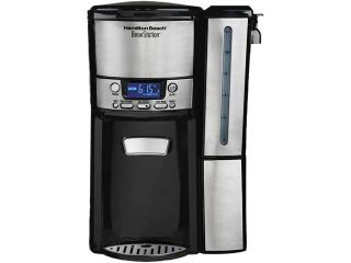 Hamilton Beach 47334 Black/Steel BrewStation Pro 12 Cup Coffeemaker