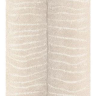 Washington Wallcoverings African Queen II 56 sq. ft. Off White on White Antelope Hide Textured Vinyl Wall Paper AQ473506