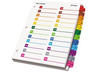 Cardinal 60990 OneStep Printable Table of Contents and Dividers   Double Column