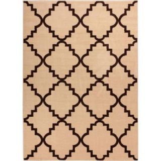 Well Woven Sydney Lulu's Lattice Ivory 5 ft. 3 in. x 7 ft. 3 in. Modern Area Rug 21025