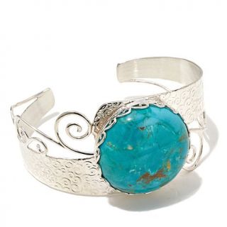 Jay King Santa Rita Turquoise Sterling Silver Cuff Bracelet   8007023