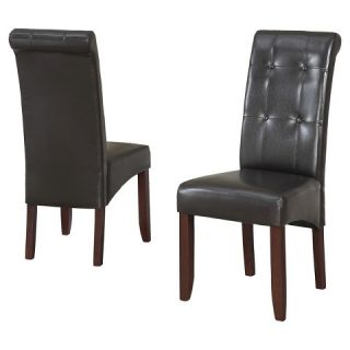 Cosmopolitan Deluxe Tufted Parson Chair   (Set of 2)   Simpli Home