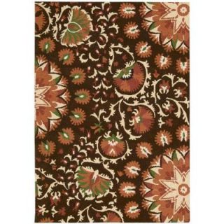 Nourison Suzani Brown 8 ft. x 10 ft. 6 in. Area Rug 139740