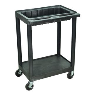 Luxor Black 2 shelf Utility Cart   15058359   Shopping
