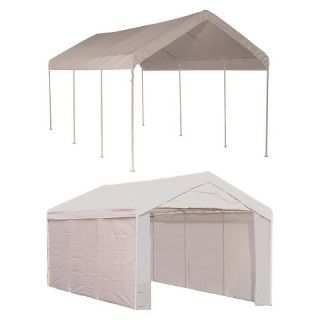 Shelter Logic 10x20 Canopy 1 3/8 8 Leg Frame Cover with Enclosure Kit