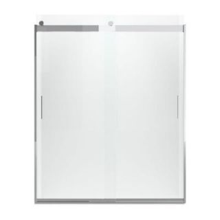 KOHLER Levity 60 1/4 in. x 74 in. Semi Framed Sliding Shower Door with Handle in Silver K 706009 L SH