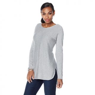 Faith & Zoe Hi Low Lightweight Sweater   7836497