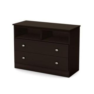 South Shore Furniture Tree House Media 2 Drawer Chest in Chocolate 3069043