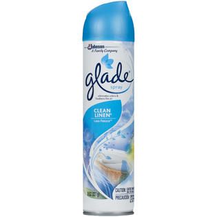 Glade Room Spray Clean Linen Air Freshener 8 OZ AEROSOL CAN   Food