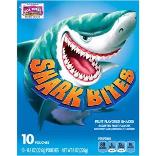 Betty Crocker? Shark Bites? Fruit Flavored Snacks 10 0.8 oz. Pouches