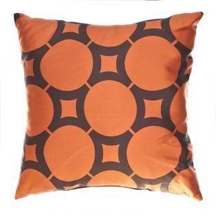 Softline Home Fashions, Inc Element Circle Pumpkin Chocolate 18x18