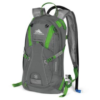High Sierra Piranha 10L Hydration Pack Charcoal and Kelly 773394