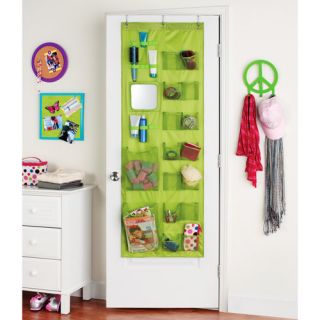 your zone so over it closet door organizer, green glaze