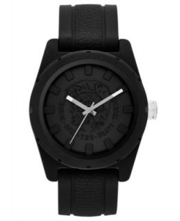 Fossil Watch, Mens Chronograph Decker Black Silicone Strap 44mm