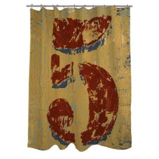 Thumbprintz Vintage Number 5 Shower Curtain