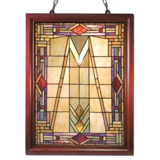 Warehouse of Tiffany Tiffany style Mission Glass Window Panel   Home