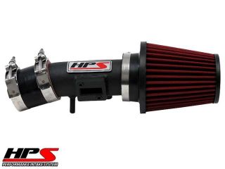 HPS Shortram Air Intake Kit 09 13 Honda Fit 1.5L Wrinkle Black