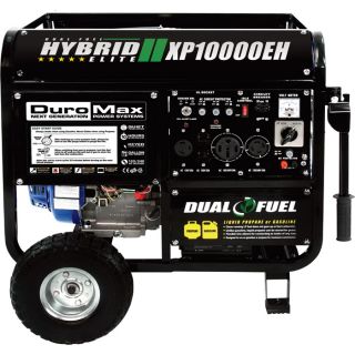 DuroMax Portable Dual Fuel Generator — 10,000 Surge Watts, 8000 Rated Watts, Electric Start, Model# XP10000EH  Portable Generators