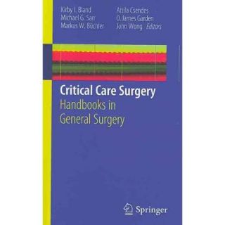 Critical Care Surgery Handbooks in General Surgery