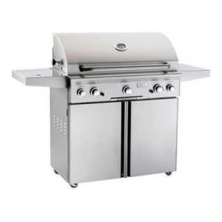 American Outdoor Grill 36PC Stainless Steel Portable Liquid Propane Grill with 13 000 BTU Rotisserie Backburner 12