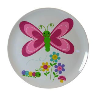Essential Home Juvenile Melamine Dinner Plate    Butterfly   Home