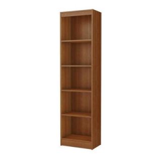South Shore Furniture Freeport 5 Shelf Narrow Bookcase in Morgan Cherry 7276758