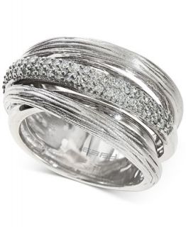 Balissima by EFFY Diamond Stack Ring (1/3 ct. t.w.) in Sterling Silver